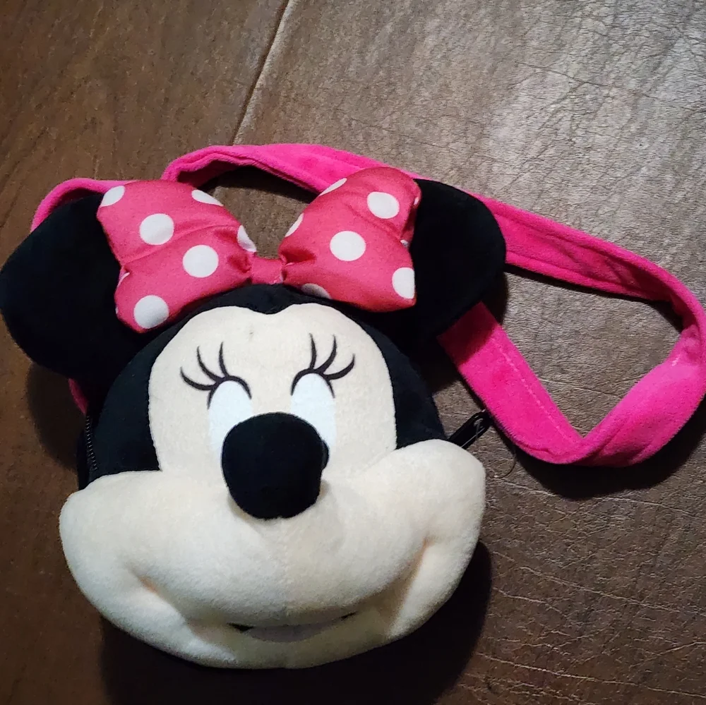 Disney Minnie Mouse Plush Bag - Pink and Black - Picture 3 of 5